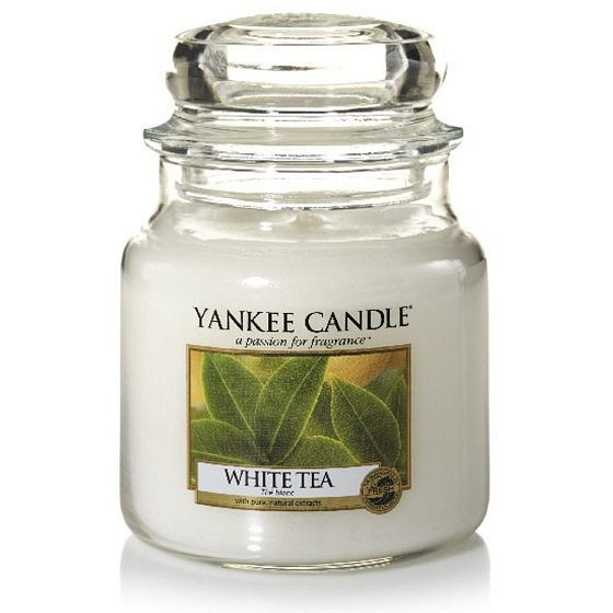 Yankee Candle White Tea Classic Medium Glass 411 g