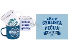 Albi Plechový hrnek s nápisem Cyklista 500 ml 050