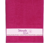 Albi Towel Perfect woman, flower, pink 90 x 50 cm