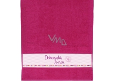 Albi Towel Perfect woman, flower, pink 90 x 50 cm
