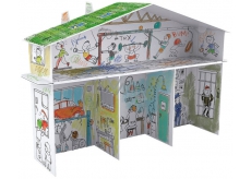 Monumi Boy's house for children 5+ height 67,5 x 52,2 x 18 cm