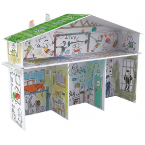 Monumi House XXL for boys jigsaw puzzle for children 5+ height 67.5 x 52.2 x 18 cm