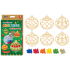 Amos Glass Paint Christmas Set 6 Colors 10.5 ml + 6 Glass Baubles