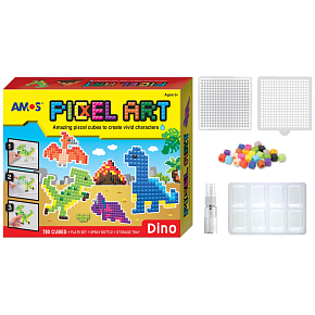 Amos Bead Set No Ironing PIXCEL Dino 24 x 20 cm