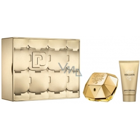 Paco Rabanne Lady Million perfumed water for women 50 ml + body lotion 75 ml, gift set