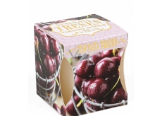 Albi Juicy cherry scented candle in a box, burns 15 hours 52 g