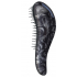 Dtangler Detangling Brush Brush for easy combing of hair 18.5 cm Black Flower black flower