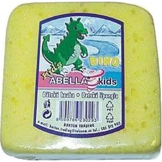 Abella Kids Dino bath sponge various colors 9 x 9 x 4.5 cm 1 piece