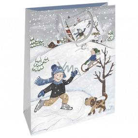 Nekupto Gift paper bag 32.5 x 26 x 13 cm Christmas children WBL 1942 02