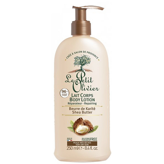Le Petit Olivier Shea Butter Regenerating Body Lotion Dispenser 250 ml