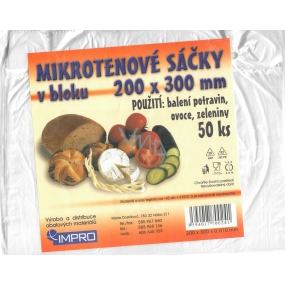 Impro Microtene bag in a block 20 x 30 cm 50 pieces