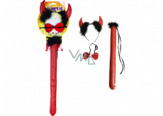 Rappa Halloween Devils set with bow tie, headband and tail