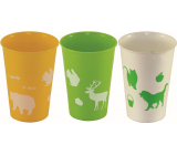 Petra plastic cup with animal print 300 ml 1 piece