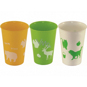 Petra plastic cup with animal print 300 ml 1 piece