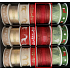 Nekupto Fabric Christmas ribbon Red with golden threads 40 mm x 2 m
