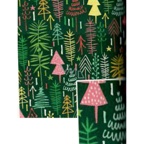 Nekupto Christmas gift wrapping paper 70 x 500 cm Green coloured trees