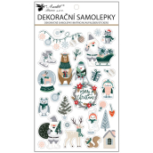 Pop up Christmas stickers Winter 14,5 x 25 cm