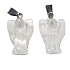 Quartz Angel guardian pendant natural stone hand cut 2 - 2,2 cm, the most perfect healer
