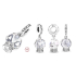 Charm Sterling silver 925 Snow globe - angel, bracelet pendant Christmas