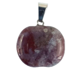 Amethyst Apple of Knowledge pendant natural stone 1,5 cm, stone of kings and bishops