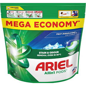 Ariel Laundry Capsules Mountain Spring, 60 pcs
