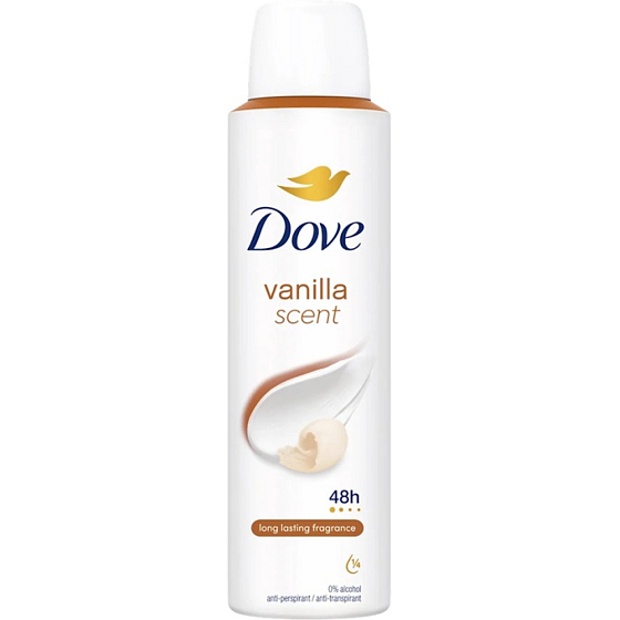 Dove Vanilla Scent antiperspirant for women 150 ml