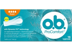 o.b. ProComfort Super with Dynamic Fit tampons 16 pieces