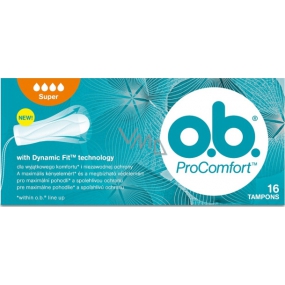 o.b. ProComfort Super with Dynamic Fit tampons 16 pieces