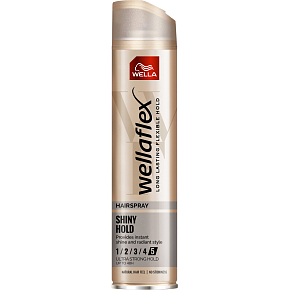 Wellaflex Shiny Hold Hair Spray (5), 250 ml