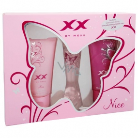 Mexx XX Nice EdT 20 ml Eau de Toilette + Shower Gel + Body Lotion