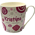 Nekupto Twister mug named Kristýna pink 0.4 liter