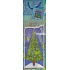 Alvarak Gift paper bag for bottle 33 x 10.5 x 9 cm blue with tree 1 piece
