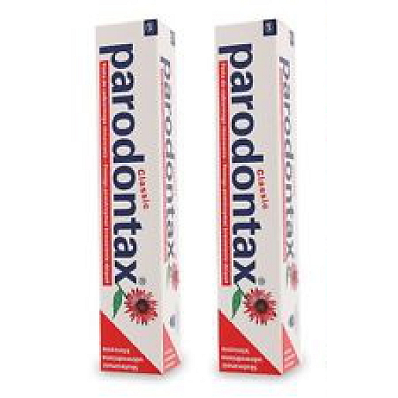 Parodontax Classic toothpaste against bleeding gums without fluoride 2 x 75 ml, duopack