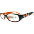 Berkeley Reading eyeglasses +2.50 black-orange with flowers 1 piece MC 2103