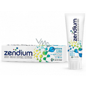Zendium Junior Minty Mild Taste 7+ years helping to protect against tooth decay toothpaste 75 ml