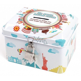 Albi Funny tin money boxes On a trip around the world