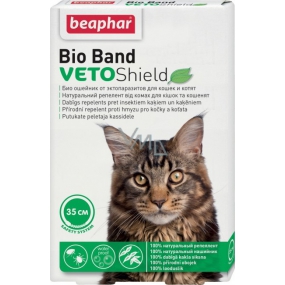 Beaphar Bio Band Veto Shield Natural repellent collar for cats and kittens 35 cm