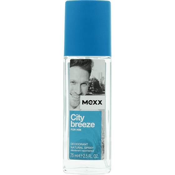 Mexx City Breeze for Him perfumed deodorant glass 75 ml