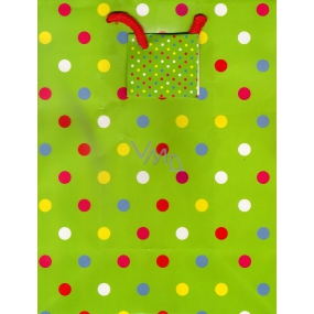 Nekupto Gift paper bag 23 x 18 x 10 cm With polka dots 1362 50 KFM