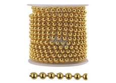 Gold plastic chain, decorative 3 m