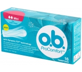 o.b. ProComfort Mini with Dynamic Fit tampons 16 pieces