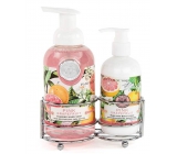 Michel Design Works Pink grapefruit foaming liquid hand soap 530 ml + hand and body lotion 236 ml, cosmetic set