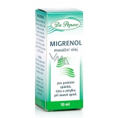 Dr. Popov Migrenol massage oil for rubbing temples, forehead, and nape in case of fatigue, migraine, nausea 10 ml