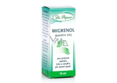 Dr. Popov Migrenol massage oil to combat sleep, forehead and nape in case of fatigue, migraine, nausea 10 ml