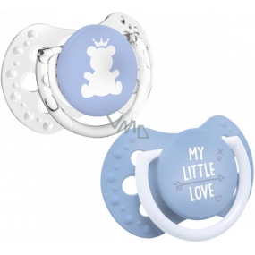 Lovi My Little Love Comforter silicone dynamic blue for children 0-2 months 2 pieces