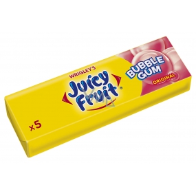 Wrigleys Juicy Fruit Original Bubble Gum chewing gum 5 pieces 35 g