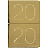 Albi Diary 2020 weekly metallic Gold 19 x 13 x 0.7 cm