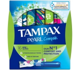 Tampax Compak Pearl Super women's tampons with 16-piece applicator