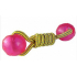Sum-Plast Plast Cotton barbell with salary balls for dogs 5 cm