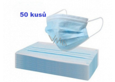 Disposable drape, face mask blue 50 pieces